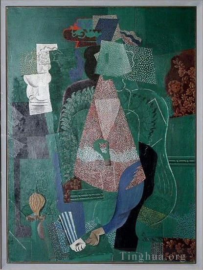 Pablo Picasso's Contemporary Various Paintings - Portrait de jeune fille 1914