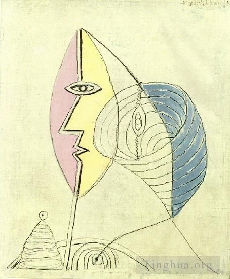 Pablo Picasso's Contemporary Various Paintings - Portrait de jeune fille 1936 2