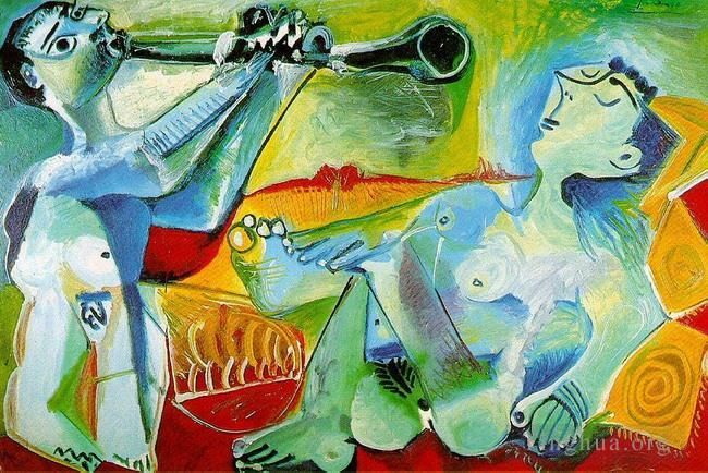 Pablo Picasso's Contemporary Various Paintings - Serenade L aubade 1965