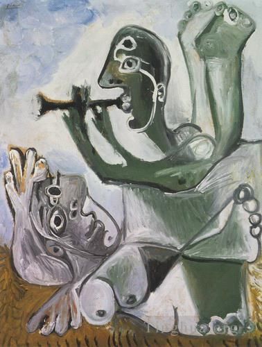 Pablo Picasso's Contemporary Various Paintings - Serenade L aubade 1967