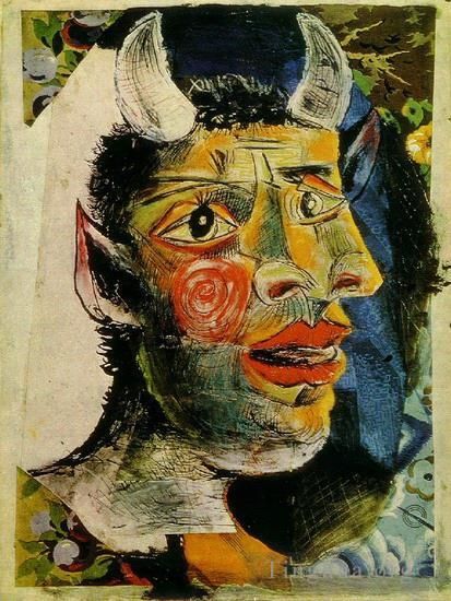 Pablo Picasso's Contemporary Various Paintings - Tete 1926