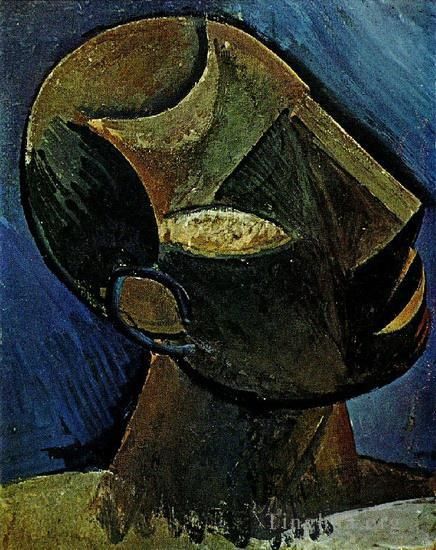Pablo Picasso's Contemporary Various Paintings - Tete d homme 1913