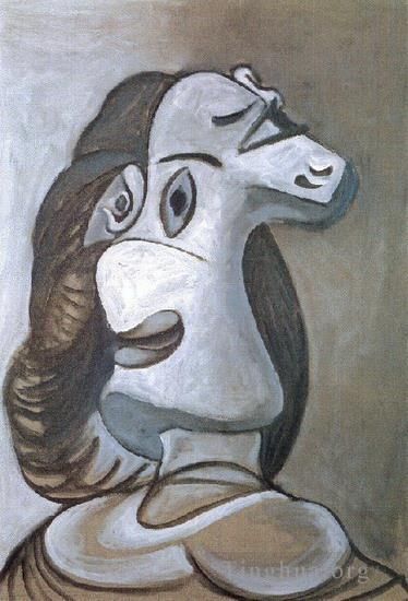 Pablo Picasso's Contemporary Various Paintings - Tete de femme 1924