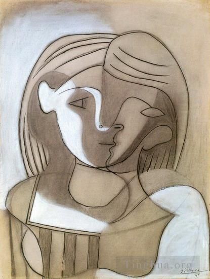 Pablo Picasso's Contemporary Various Paintings - Tete de femme 1928