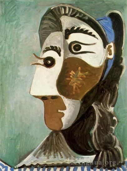 Pablo Picasso's Contemporary Various Paintings - Tete de femme 6 1962