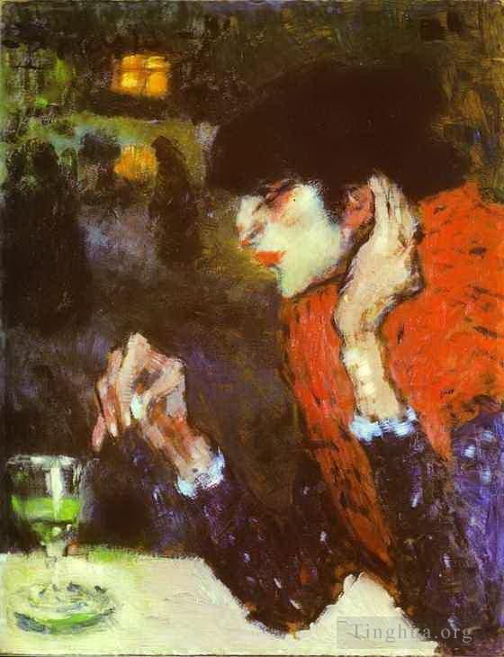 Pablo Picasso's Contemporary Various Paintings - The Absinthe Drinker 1901