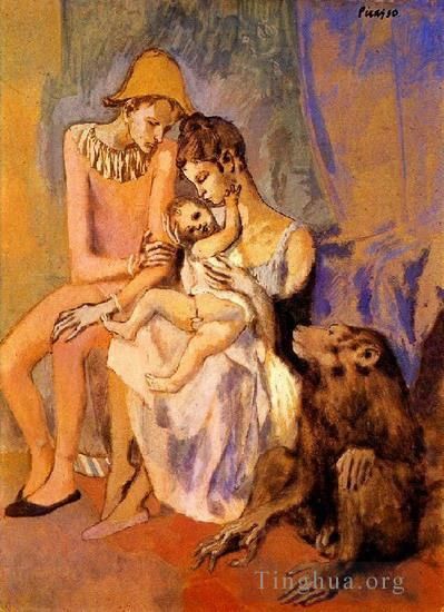 Pablo Picasso's Contemporary Various Paintings - The Acrobat family 1905