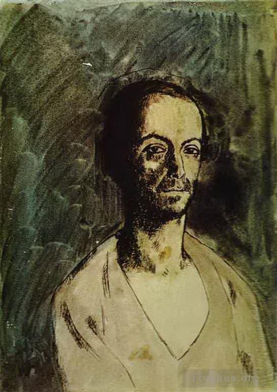 Pablo Picasso's Contemporary Various Paintings - The Catalan Sculptor Manolo Manuel Hugue 1904