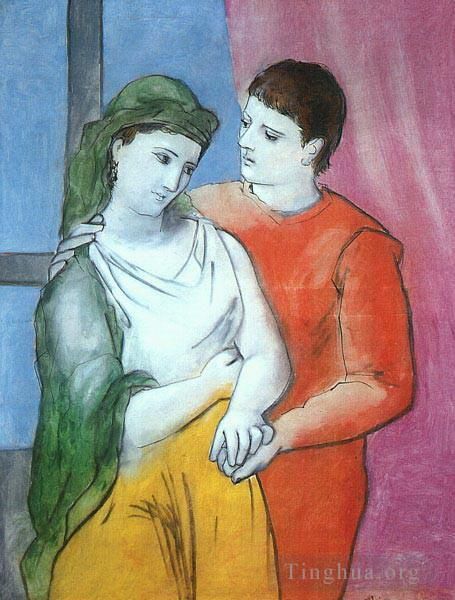 Pablo Picasso's Contemporary Various Paintings - The Lovers 1923