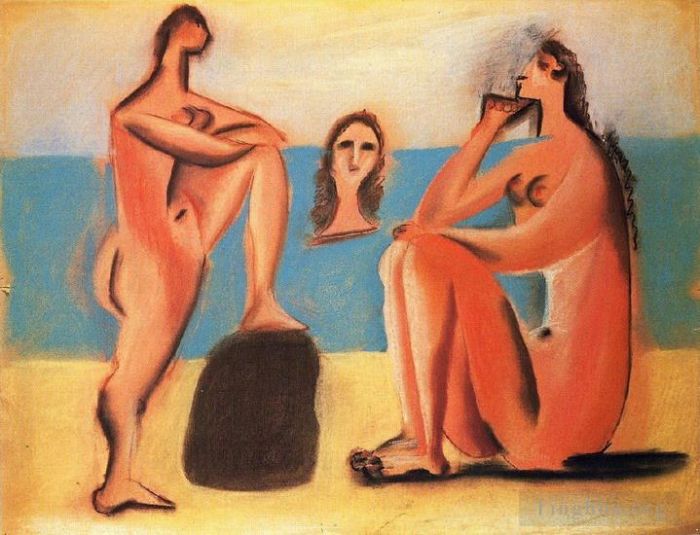 Pablo Picasso's Contemporary Various Paintings - Trois baigneuses 1920