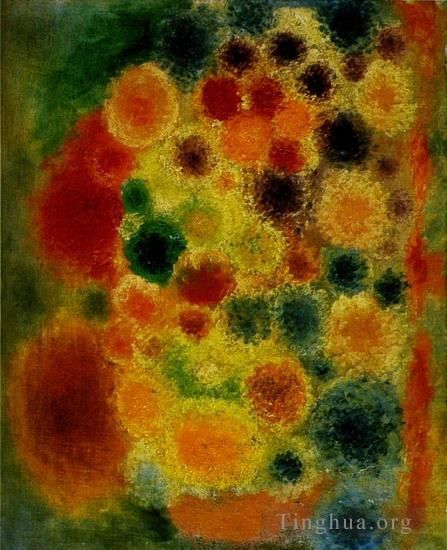 Pablo Picasso's Contemporary Various Paintings - Vase de fleurs 1917