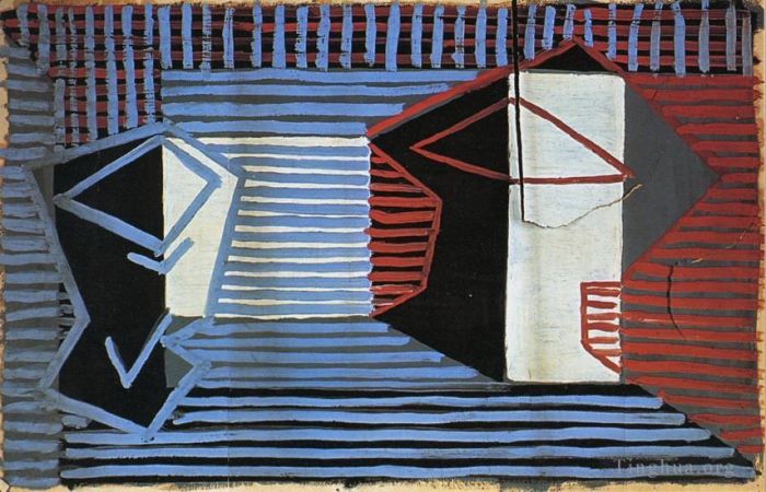 Pablo Picasso's Contemporary Various Paintings - Verre et compotier 1922