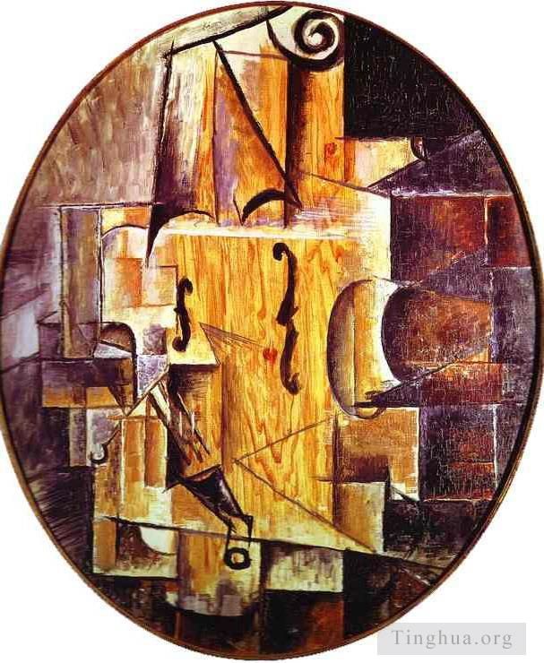 Pablo Picasso's Contemporary Various Paintings - Violin 1912