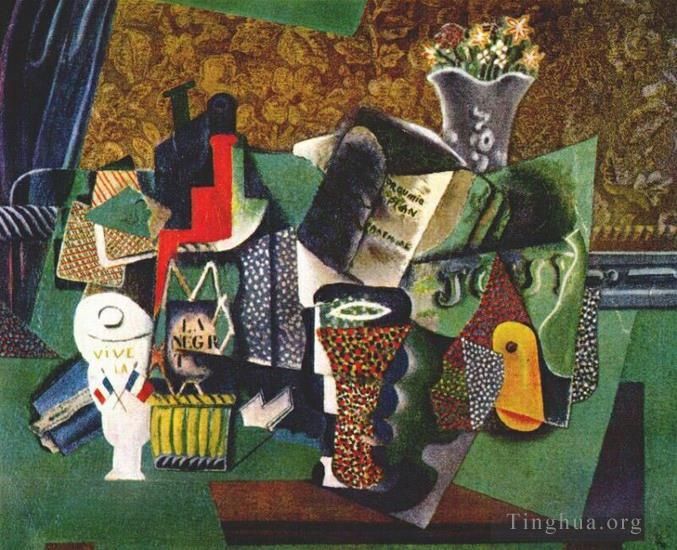 Pablo Picasso's Contemporary Various Paintings - Vive la France 1915