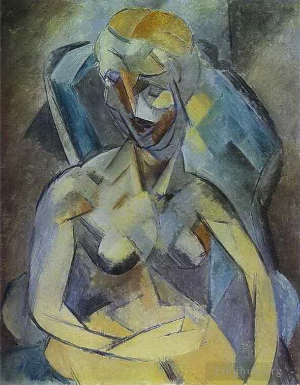 Pablo Picasso's Contemporary Various Paintings - Young Woman 1909