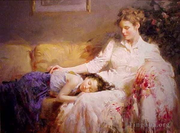 Pino Daeni's Contemporary Oil Painting - Innocence Sold Out