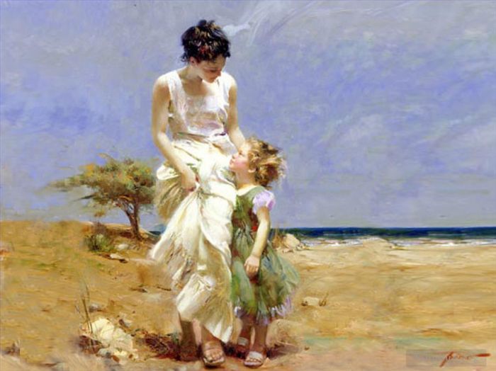 Pino Daeni's Contemporary Oil Painting - Joyous Memories Sold Out