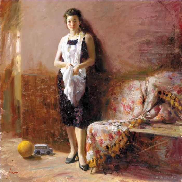 Pino Daeni's Contemporary Oil Painting - Pino Daeni woman