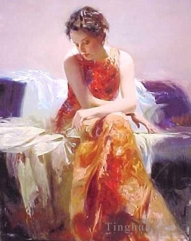 Pino Daeni's Contemporary Oil Painting - Solace