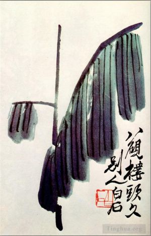Contemporary Artwork by Qi Baishi - Banana leaf