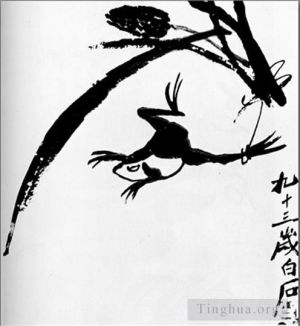 Contemporary Artwork by Qi Baishi - Frog