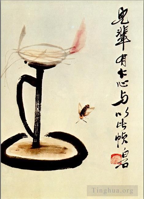 Qi Baishi's Contemporary Chinese Painting - Lamp