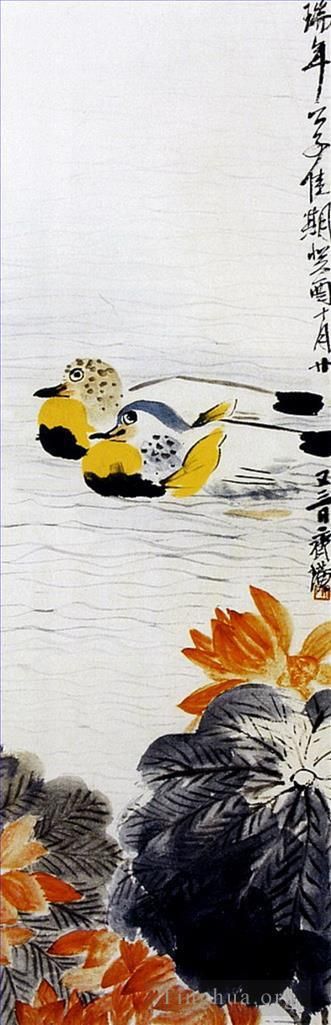 Qi Baishi's Contemporary Chinese Painting - Mandarin duck