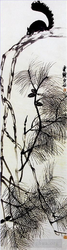 Qi Baishi's Contemporary Chinese Painting - Squrirrel