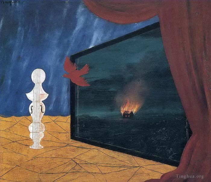 Rene Magritte's Contemporary Oil Painting - Nocturne 1925