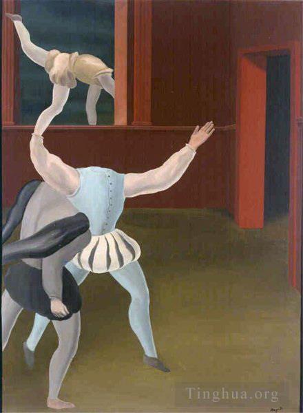 Rene Magritte Artwork -A panic in the middle ages 1927