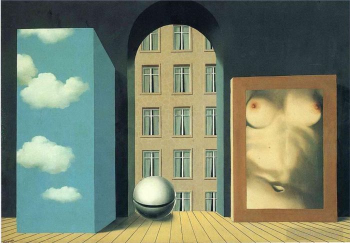 Rene Magritte's Contemporary Various Paintings - Act of violence 1932