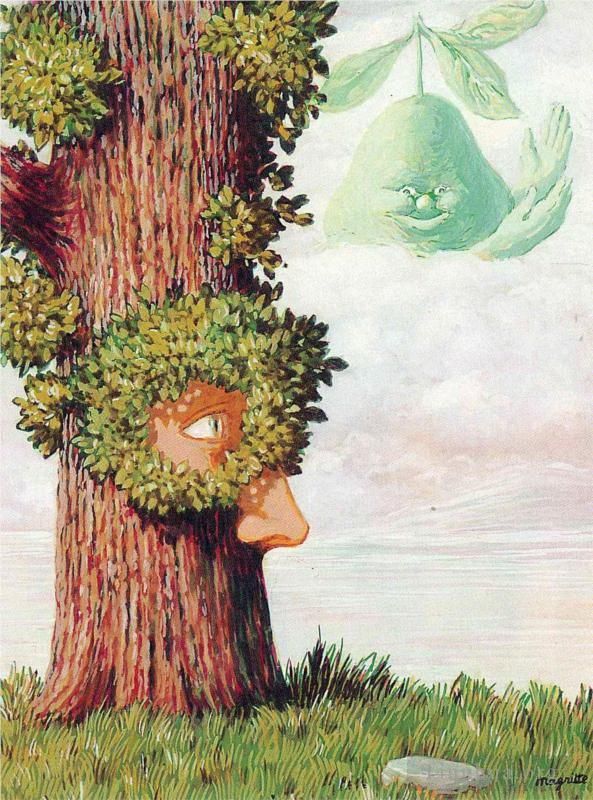 Rene Magritte's Contemporary Various Paintings - Alice in wonderland 1945