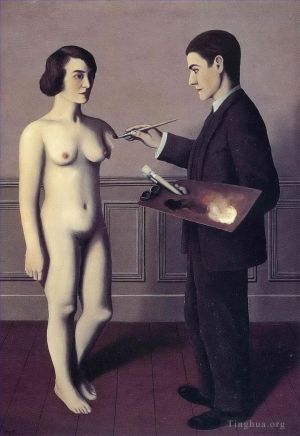 Contemporary Artwork by Rene Magritte - Attempting the impossible 1928