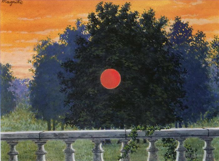 Rene Magritte's Contemporary Various Paintings - Banquet 1955