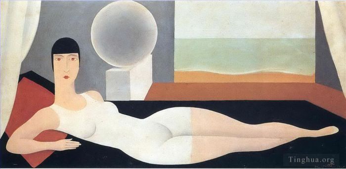 Rene Magritte's Contemporary Various Paintings - Bather 1925