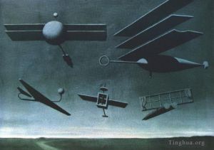 Contemporary Artwork by Rene Magritte - Black flag 1937