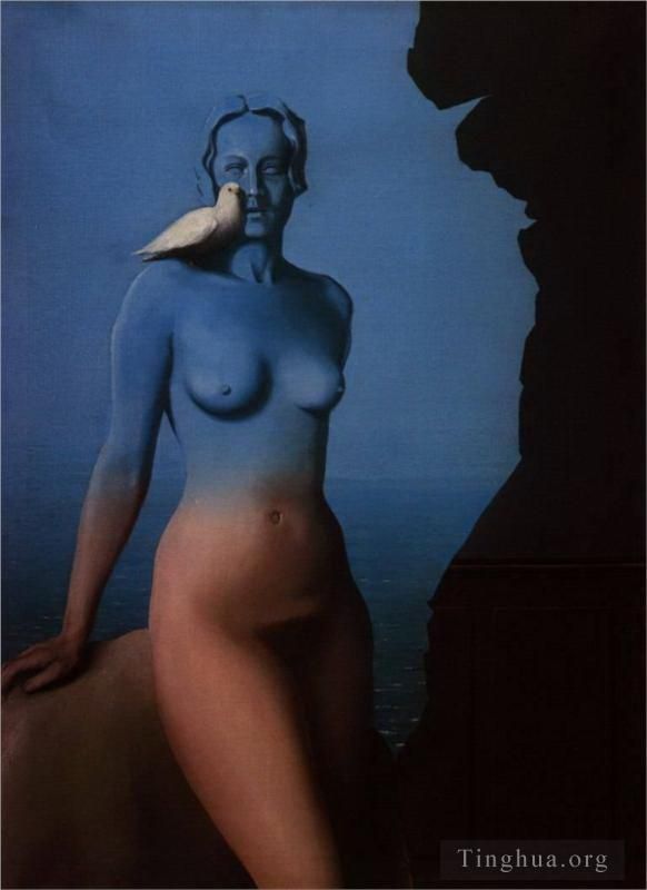 Rene Magritte's Contemporary Various Paintings - Black magic 1934
