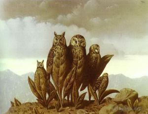 Contemporary Artwork by Rene Magritte - Companions of fear 1942
