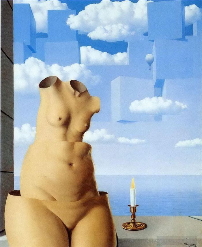 Rene Magritte's Contemporary Various Paintings - Delusions of grandeur 1948