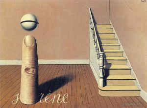 Contemporary Artwork by Rene Magritte - Forbidden literature the use of the word 1936