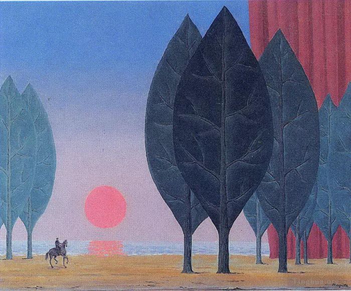 Rene Magritte's Contemporary Various Paintings - Forest of paimpont 1963
