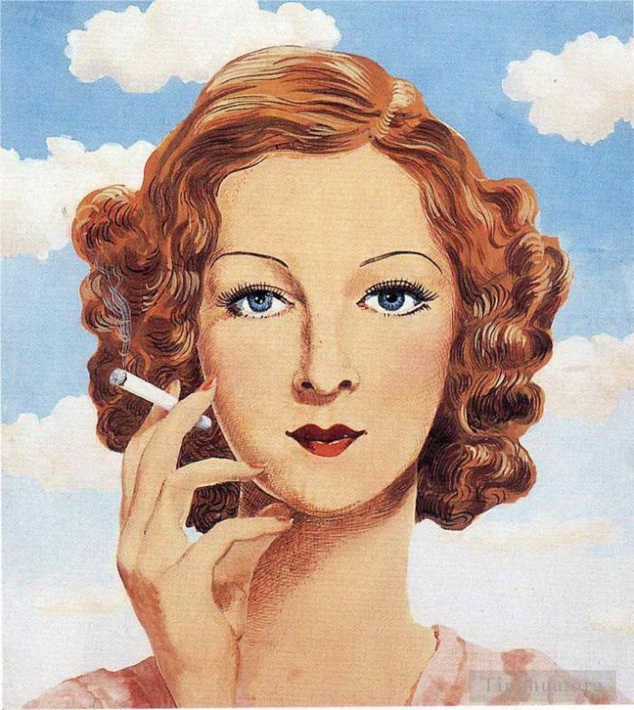 Rene Magritte's Contemporary Various Paintings - Georgette magritte 1934
