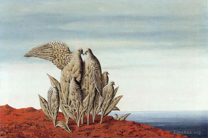 Rene Magritte's Contemporary Various Paintings - Island of treasures 1942