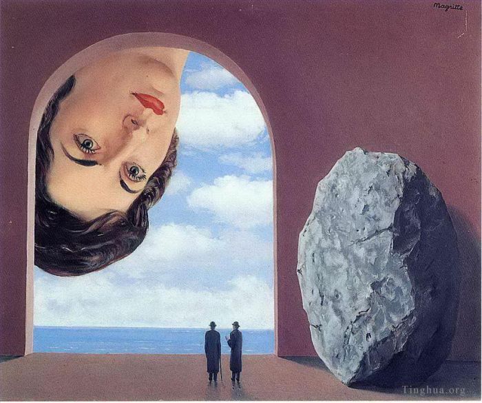 Rene Magritte's Contemporary Various Paintings - Portrait of stephy langui 1961