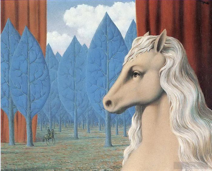 Rene Magritte's Contemporary Various Paintings - Pure reason 1948