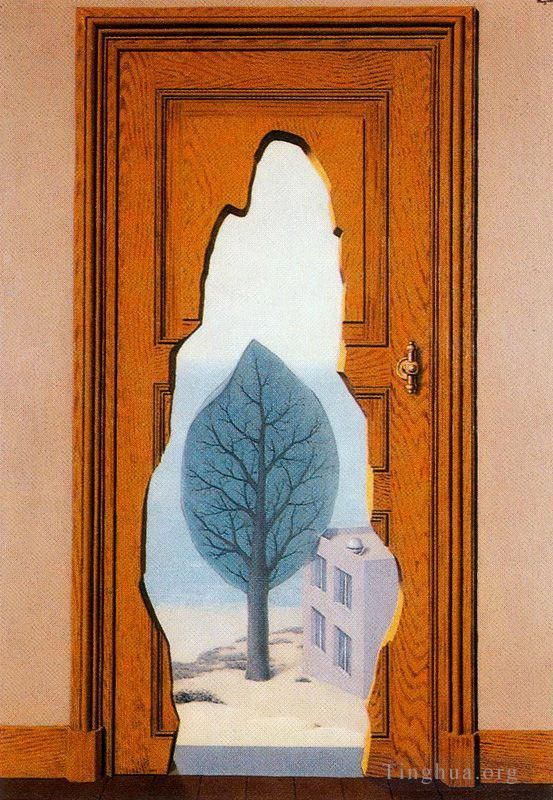 Rene Magritte's Contemporary Various Paintings - The amorous perpective 1935