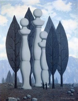 Contemporary Artwork by Rene Magritte - The art of conversation 1951