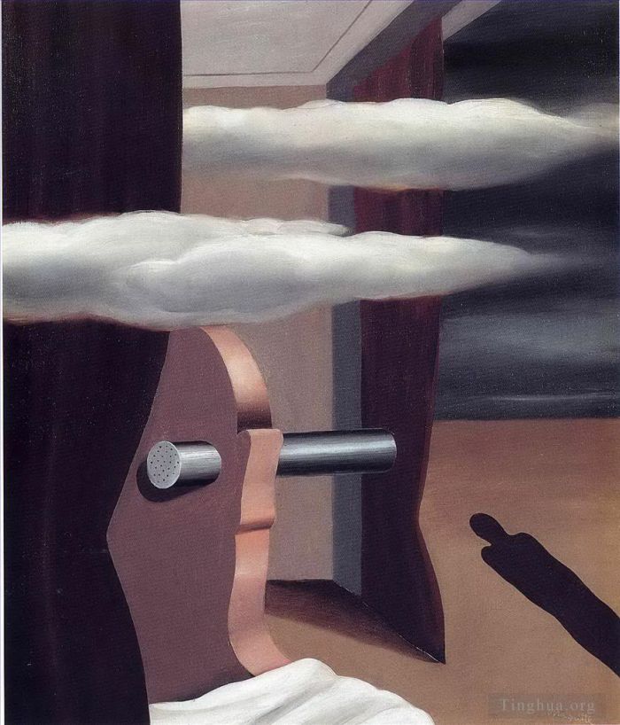 Rene Magritte's Contemporary Various Paintings - The catapult of desert 1926