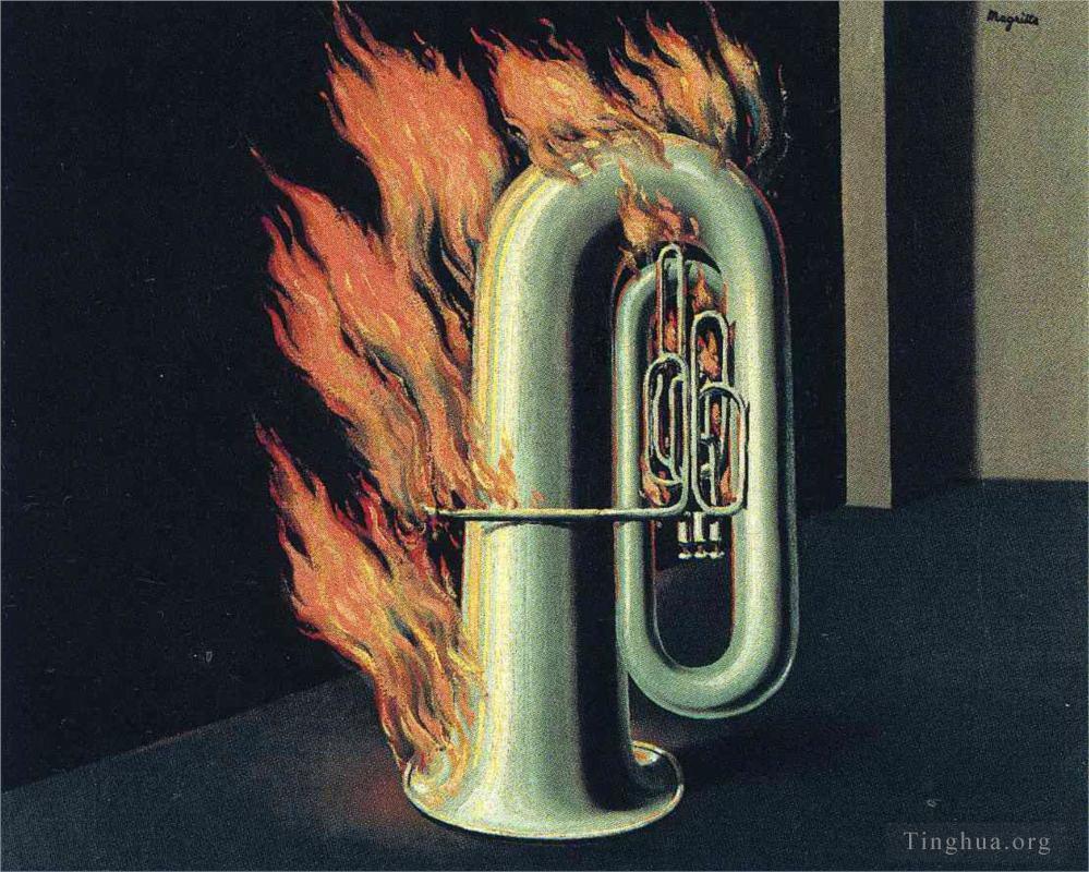 Rene Magritte Artwork -The discovery of fire 1935