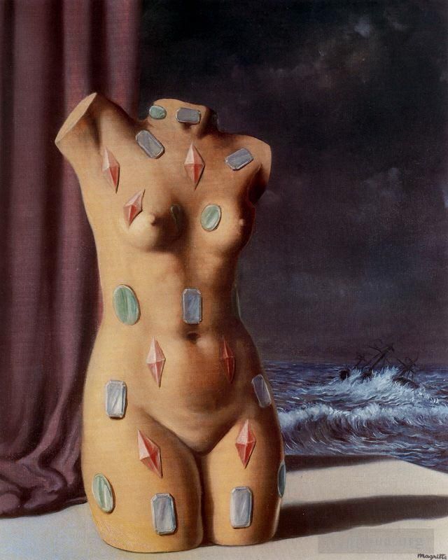 Rene Magritte's Contemporary Various Paintings - The drop of water 1948